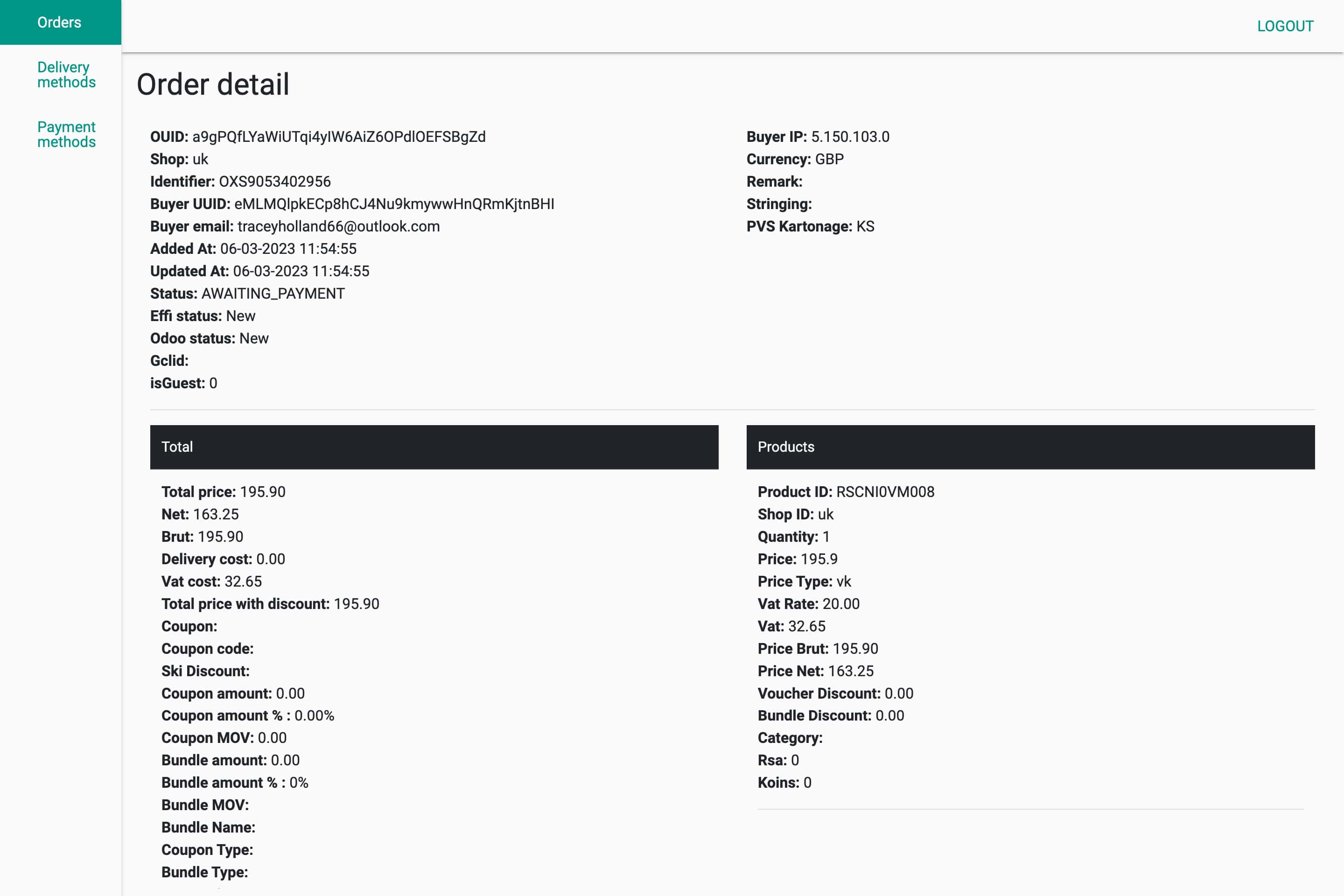 Order Management System