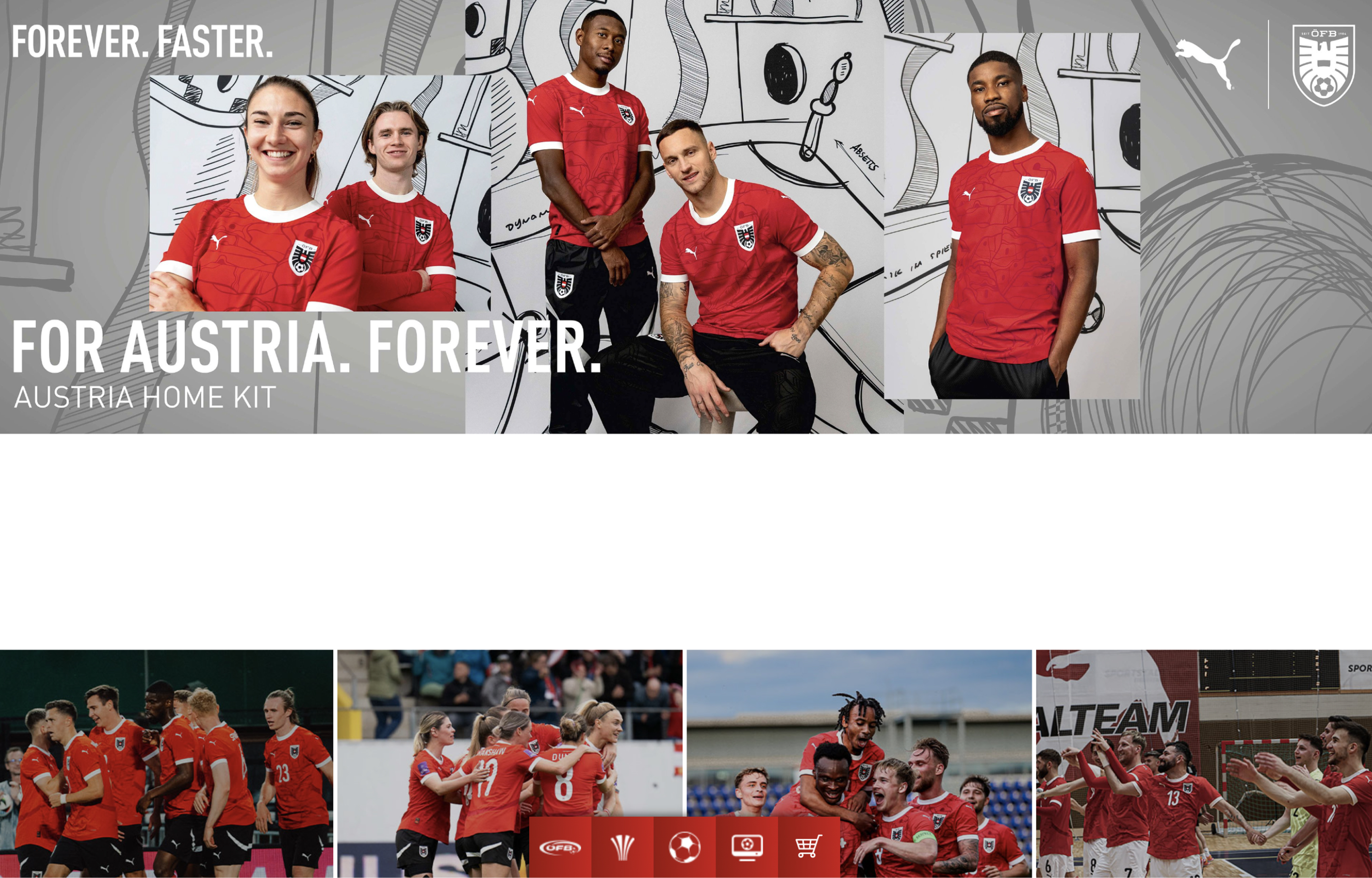 Online Fan Shop for Austrian Football Association